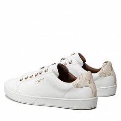 Femme Sneakers JOOP! - Strada 4140005952 Offwhite 101 Blanc -Joop! Soldes Boutique 0000209511208 02 pl