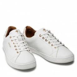 Femme Sneakers JOOP! - Strada 4140005952 Offwhite 101 Blanc -Joop! Soldes Boutique 0000209511208 03 pl
