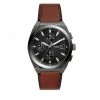 Montres Montre Fossil - Everett Chronograph FS5799 Grey/Brwon Marron, Gris