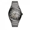 Montres Montre Fossil - Everett Automatic Skeleton ME3206 Grey Gris -Joop! Soldes Boutique 01 4064092095463 az
