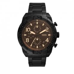 Montres Montre Fossil - Bronson Chronograph FS5876 Black/Black Noir