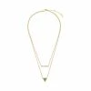 Bijoux Et Décorations Collier Fossil - Aventurine JA7112710 Gold Or