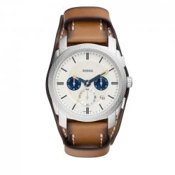 Montres Montre FOSSIL - Machine Chronograph FS5922 Brown/Silver Marron, Argent