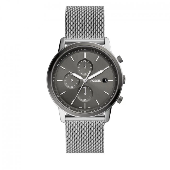 Montres Montre Fossil - Minimalist Chronograph FS5944 Silver Argent 3 Montres Montre Fossil - Minimalist Chronograph FS5944 Silver Argent