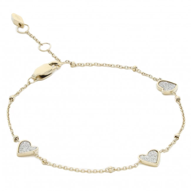 Bijoux Et Décorations Bracelet Fossil - Paper Glitz JF03940710 Gold Or 3 Bijoux Et Décorations Bracelet Fossil - Paper Glitz JF03940710 Gold Or