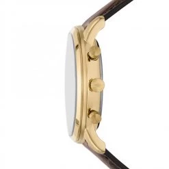 Montres Montre Fossil - Minimalist Chronograph FS5942 Gold/Brown Marron, Or -Joop! Soldes Boutique 02 4064092155662 az