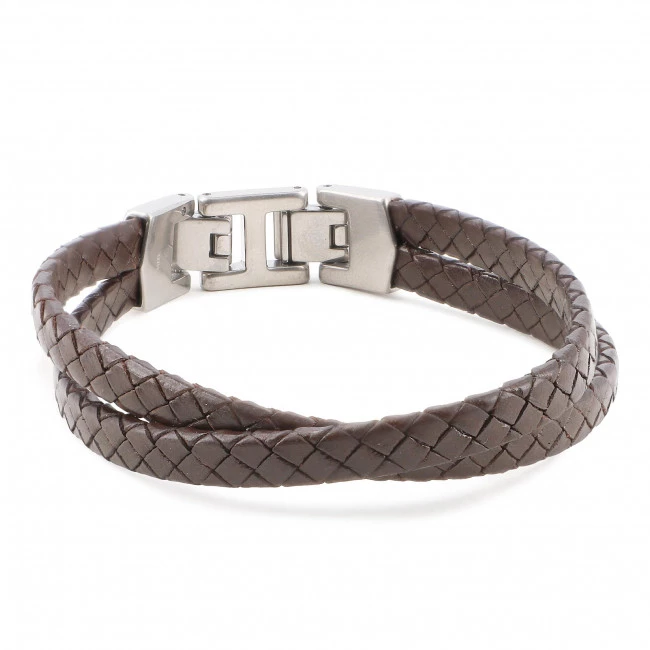 Bijoux Et Décorations Bracelet Fossil - Leather Essentials JF03685040 Brown Marron 4 Bijoux Et Décorations Bracelet Fossil - Leather Essentials JF03685040 Brown Marron – Image 2