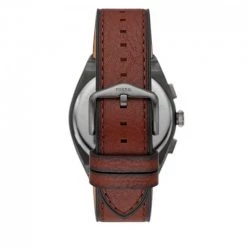 Montres Montre Fossil - Everett Chronograph FS5799 Grey/Brwon Marron, Gris -Joop! Soldes Boutique 03 4064092056358 az