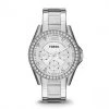 Montres Montre Fossil - Riley ES3202 Sliver/Steel Argent