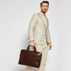 Accessoires Sac Ordinateur JOOP! - Brenta 4140004464 Dark Brown Marron -Joop! Soldes Boutique 4053533733156