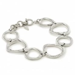 Joop! Soldes Boutique 15 Bijoux Et Décorations Bracelet Fossil - Twist JF01145040 Silver Argent