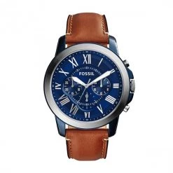 Montres Montre Fossil - Grant FS5151 Light Brown/Blue Marron