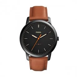 Montres Montre Fossil - The Minimalist 3H FS5305 Brown/Black Marron