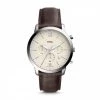 Montres Montre FOSSIL - Neutra Chrono FS5380 Brown/Silver Marron